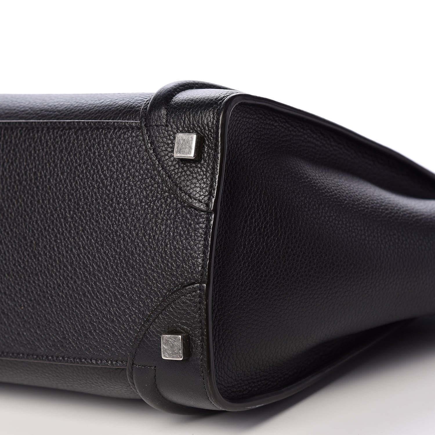 Celine Drummed Calfskin Micro Luggage Black 6 of 9