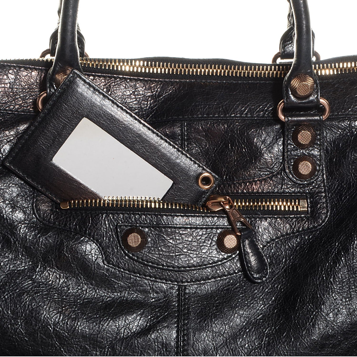 Balenciaga Agneau Giant 12 Rose Gold Hardware Work Black 8 of 11