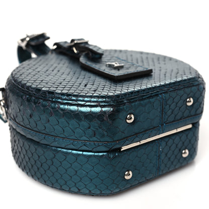 Louis Vuitton Snakeskin Petite Boite Chapeau Deep Green 8 of 9