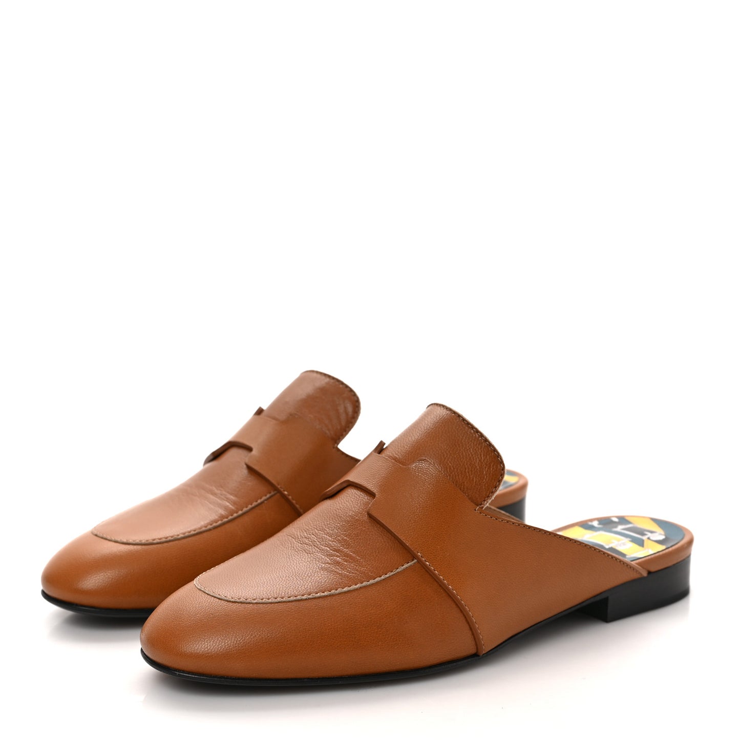 Goatskin Womens Catena Mules 35 Beige Dore