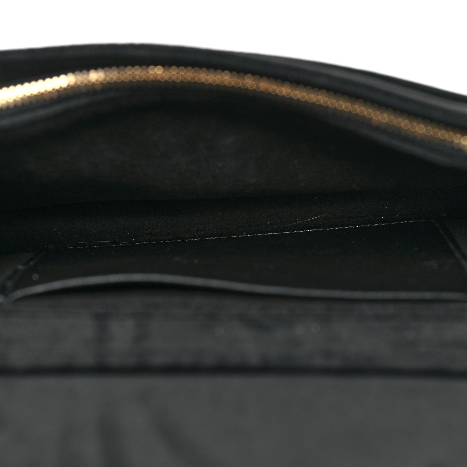 Christian Dior Velvet Diorama Wallet on Chain Pouch Black 5 of 10
