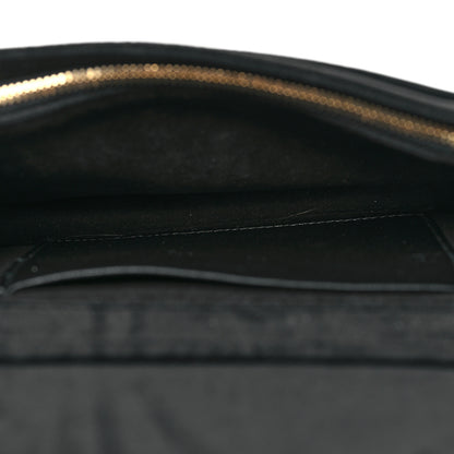 Christian Dior Velvet Diorama Wallet on Chain Pouch Black 5 of 10