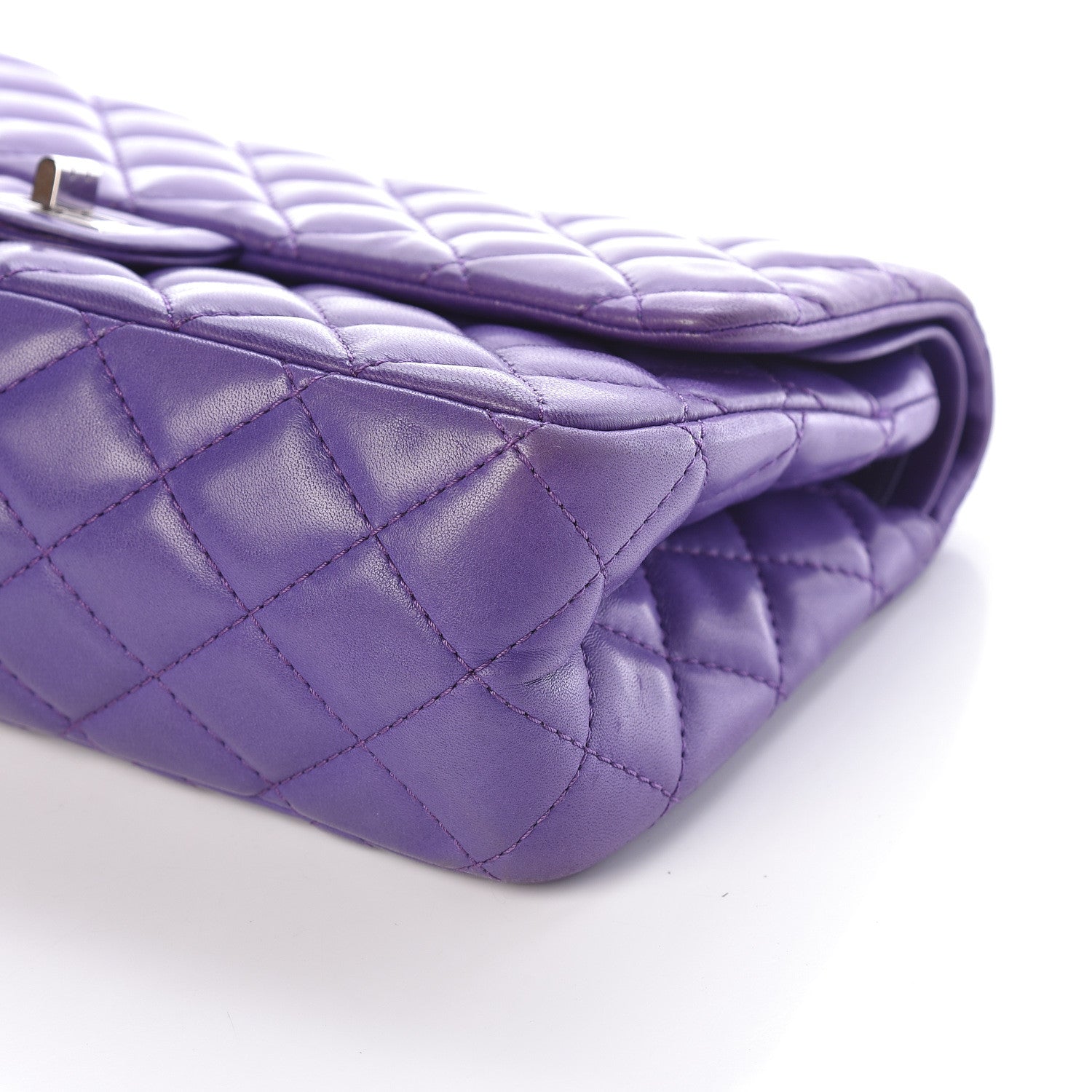 Chanel Lambskin Quilted 2.55 Reissue 226 Flap Purple 10 of 11
