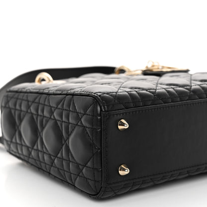 Christian Dior Lambskin Cannage Small My ABCDior Lady Dior Black 8 of 9