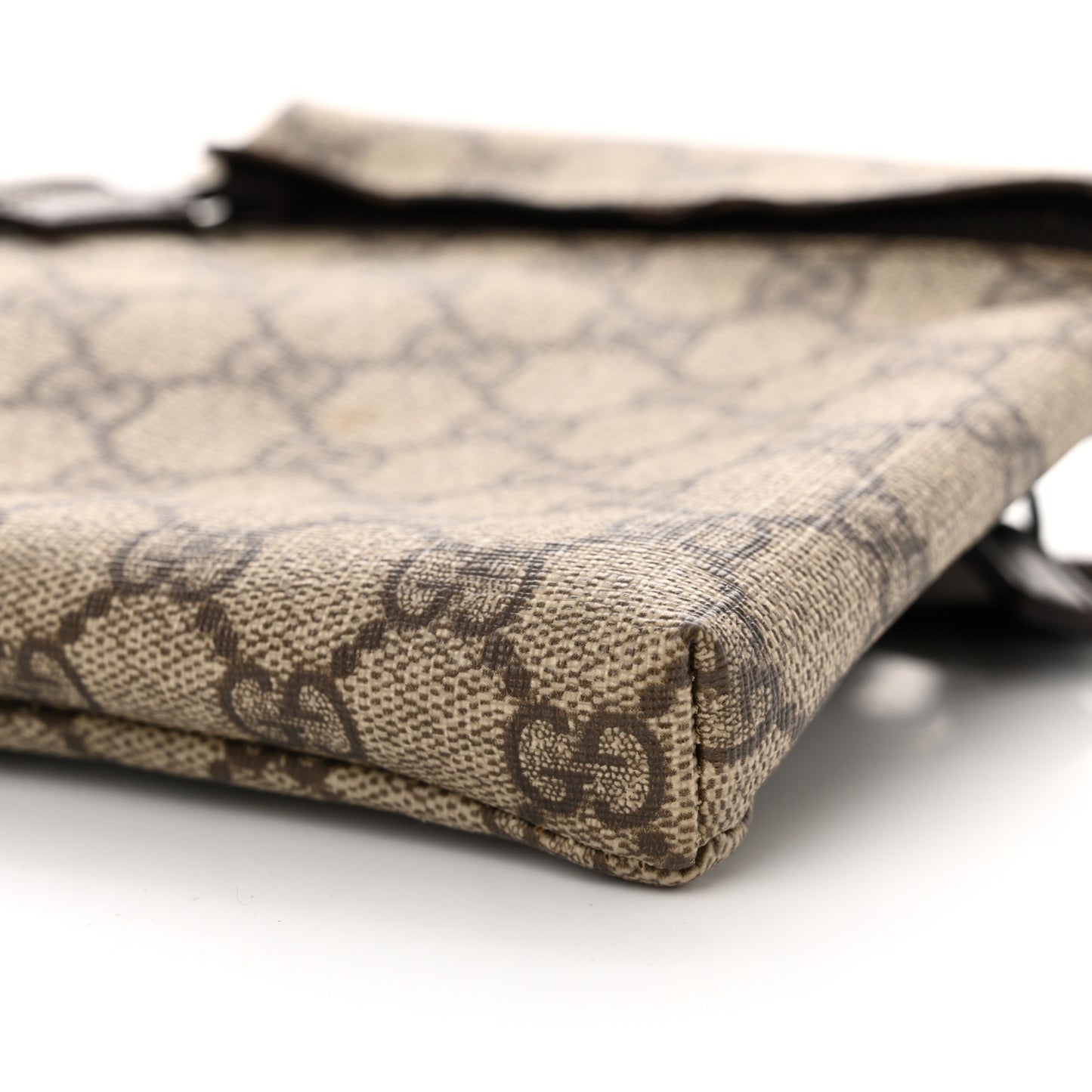 GG Monogram Double Pocket Belt Bag Dark Brown