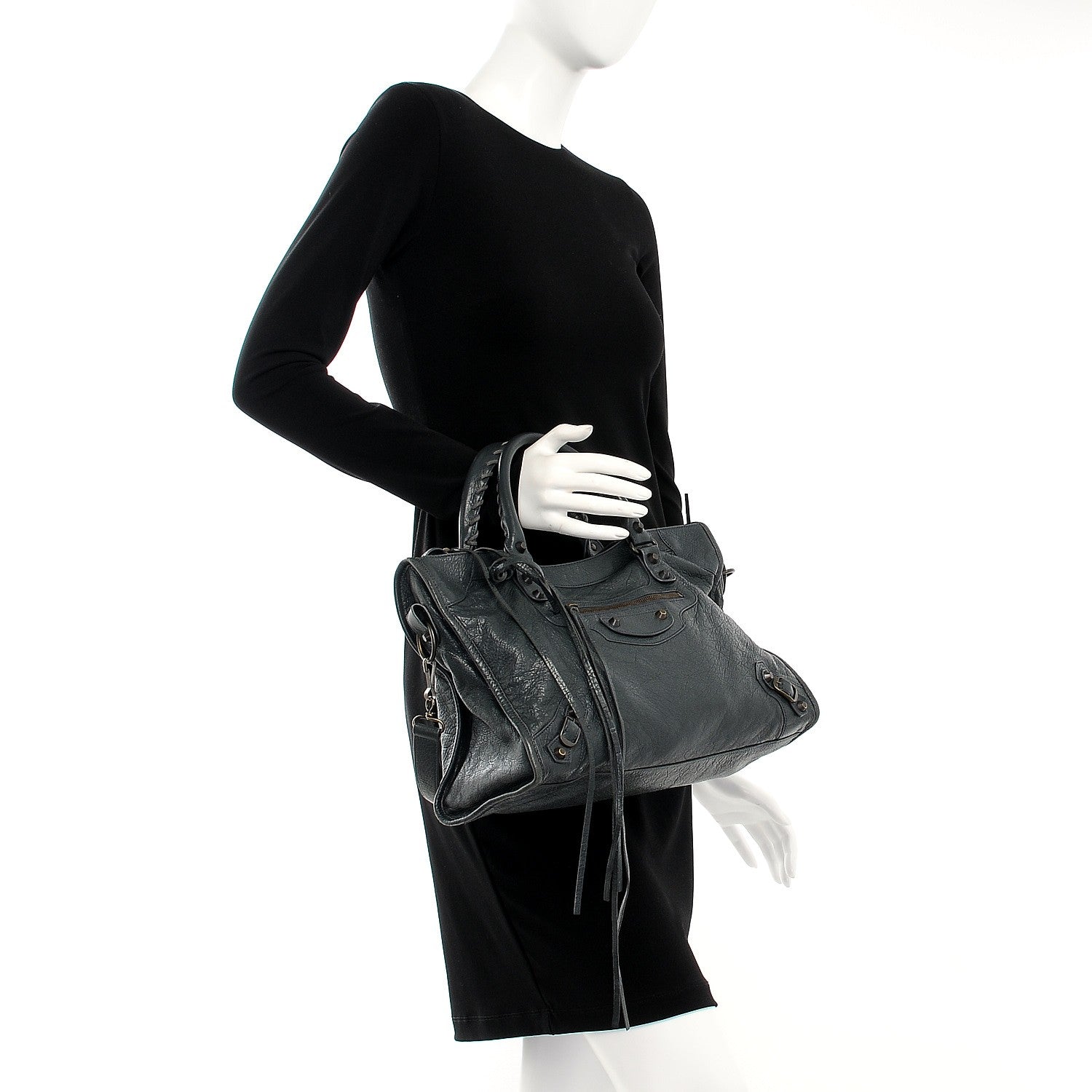 Balenciaga Agneau Classic Hardware City Anthracite 3 of 8