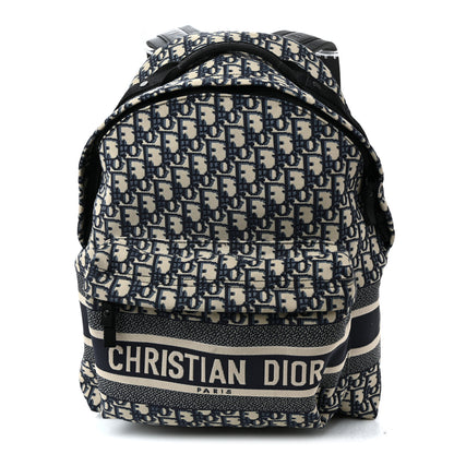 Christian Dior Oblique Diortravel Backpack Blue 1 of 11