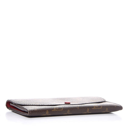 Louis Vuitton Monogram Emilie Wallet Red 4 of 10