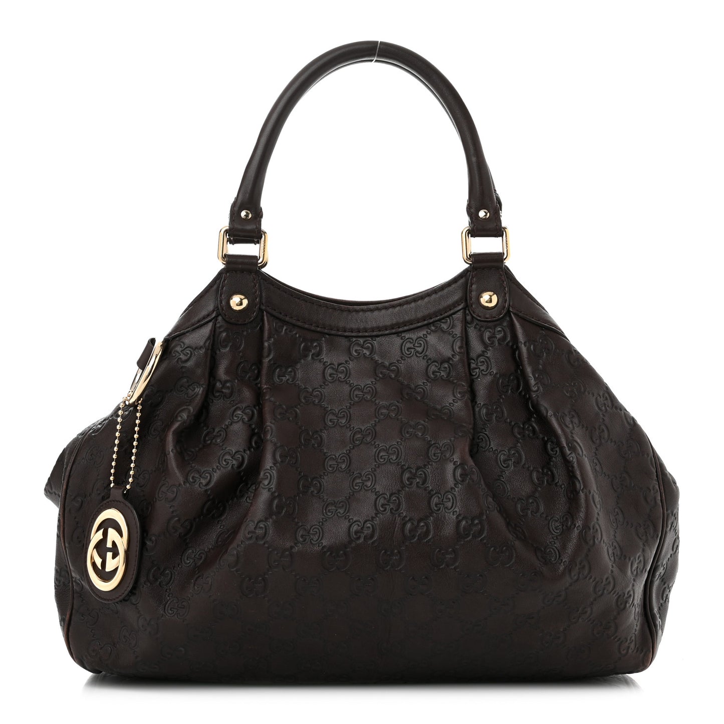 Guccissima Medium Sukey Tote Brown