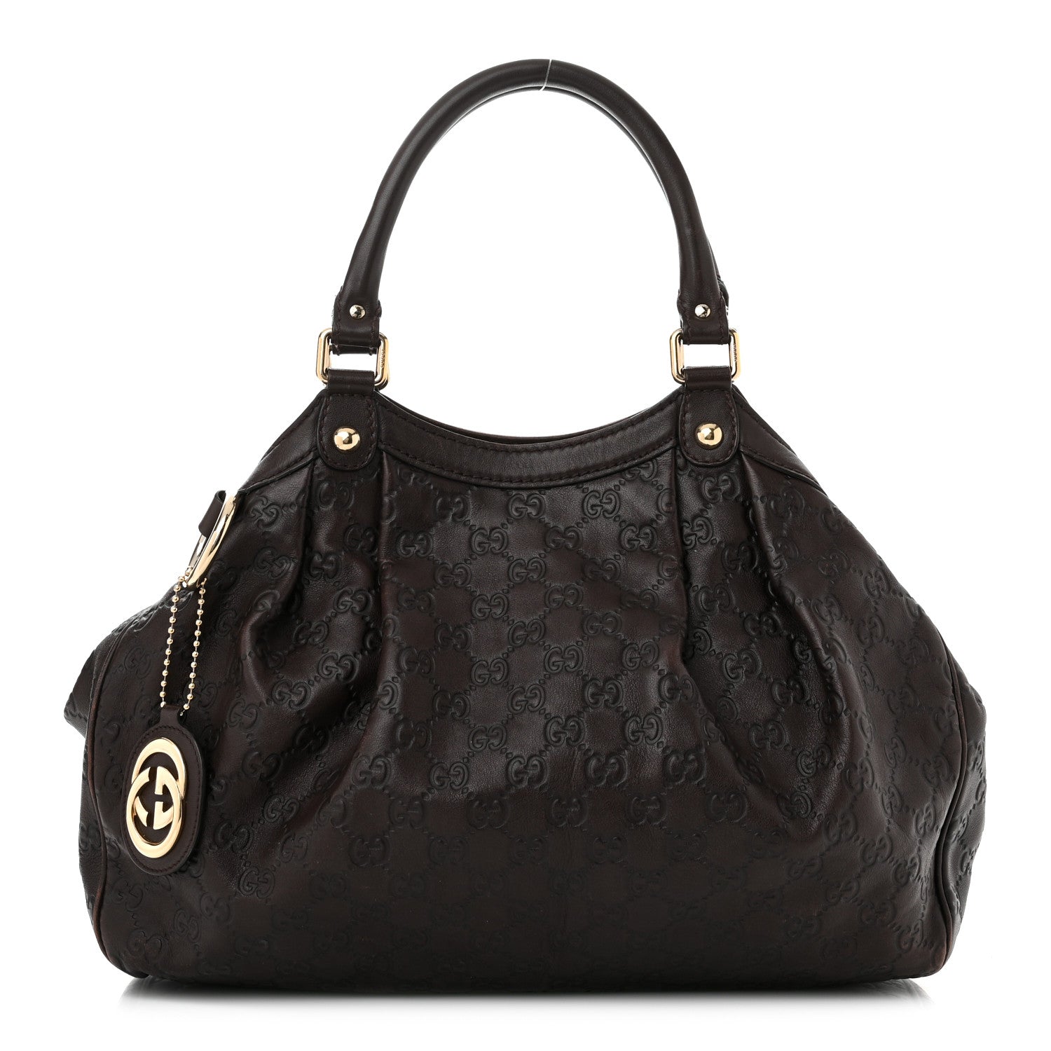 Gucci Guccissima Medium Sukey Tote Brown 1 of 12