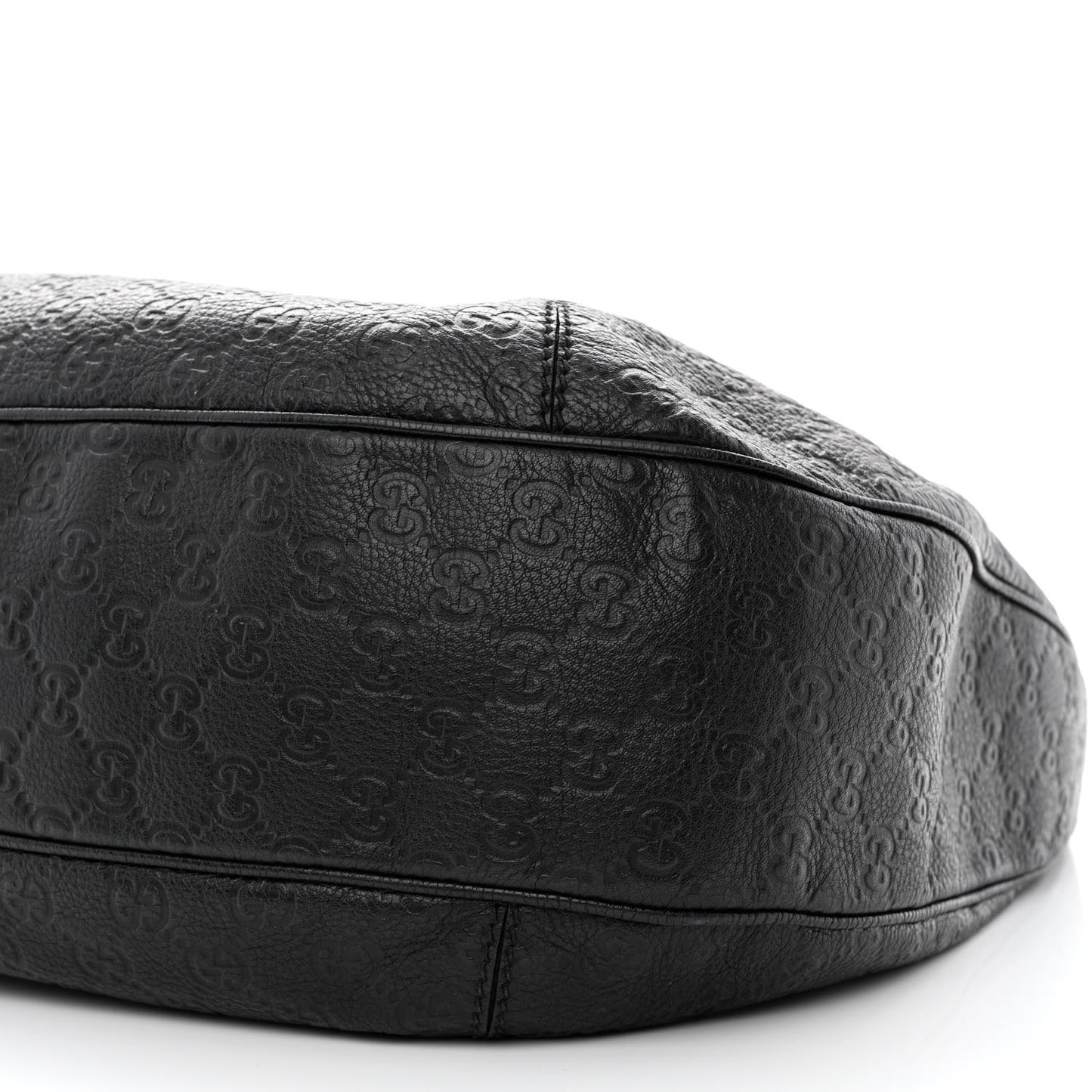 Guccissima Large New Ladies Web Hobo Black
