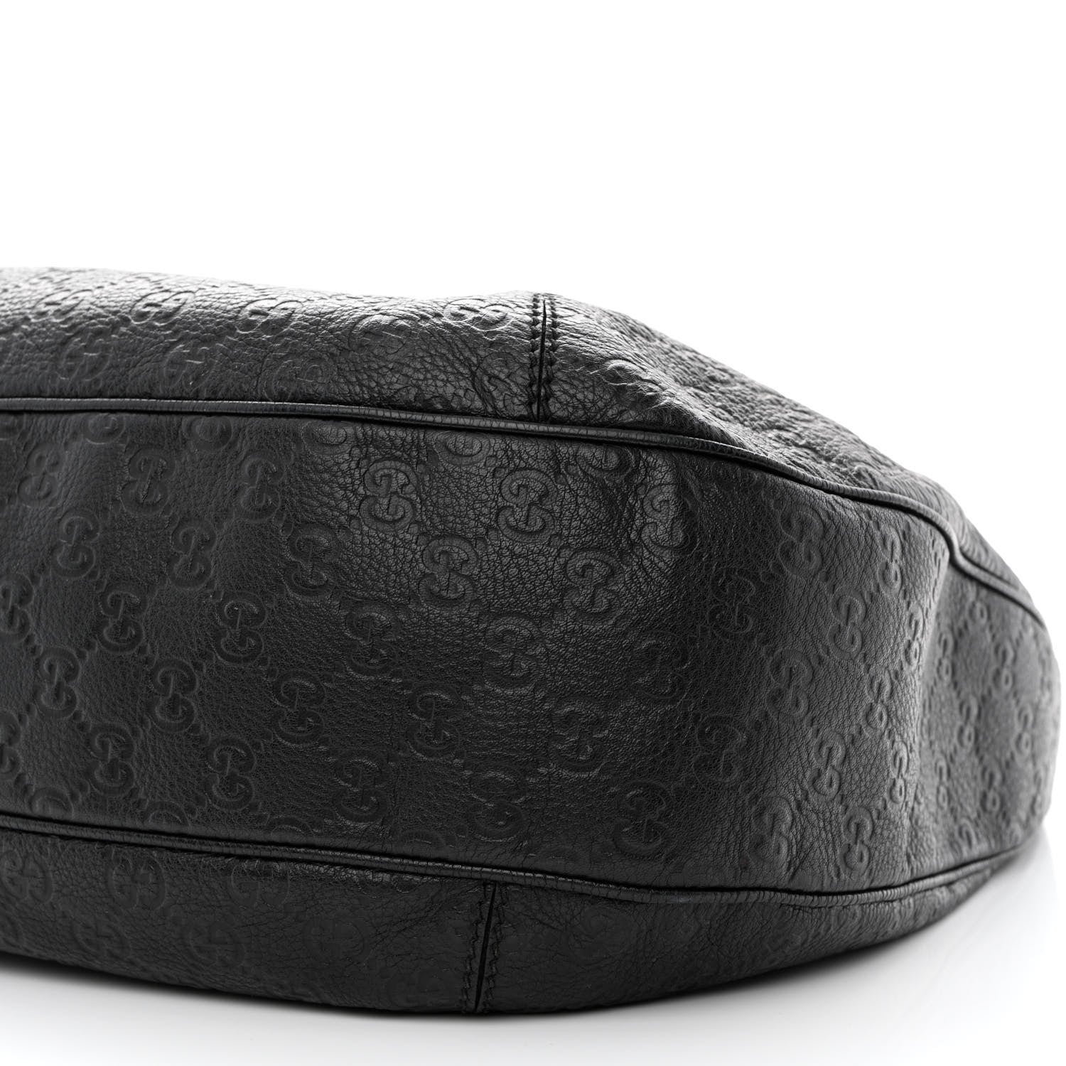 Gucci Guccissima Large New Ladies Web Hobo Black 10 of 14