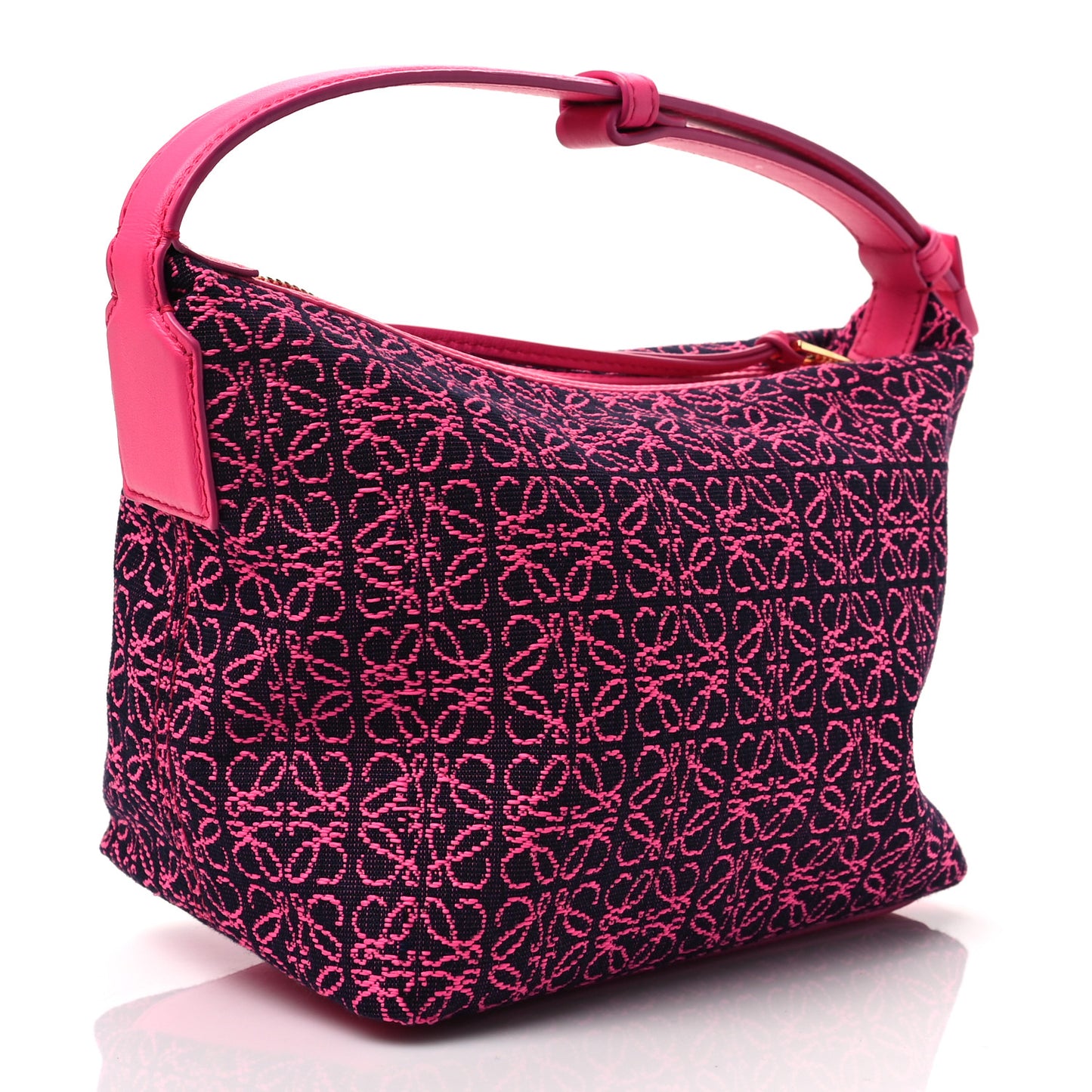Jacquard Anagram Calfskin Small Cubi Bag Pink