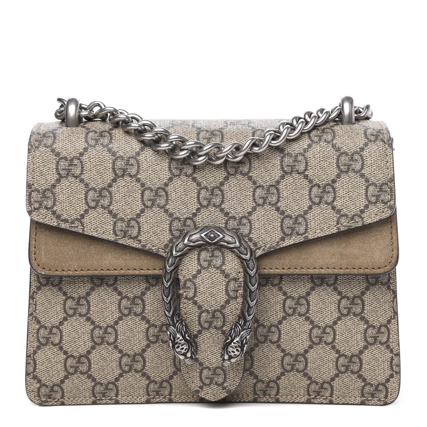 GG Supreme Monogram Mini Dionysus Shoulder Bag Taupe
