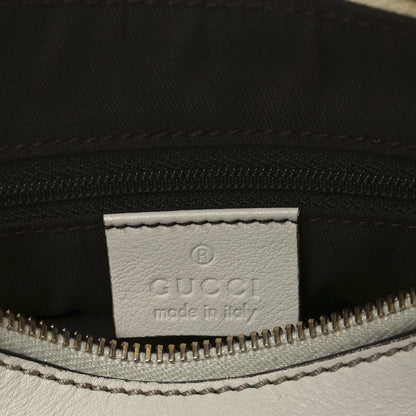 Gucci Monogram Medium D Gold Ring Hobo White 6 of 11