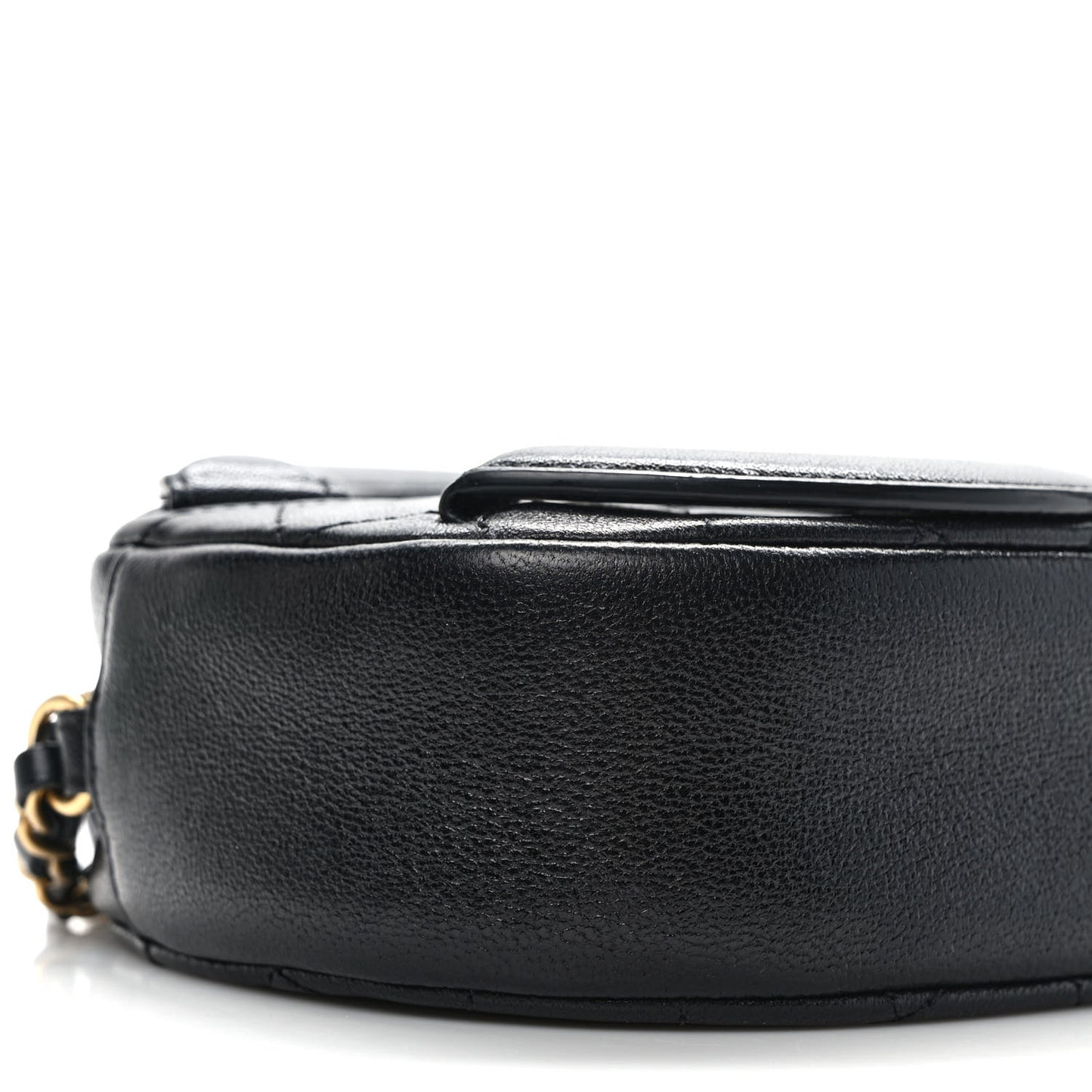 Lambskin Quilted Coco Midnight Camera Case Black