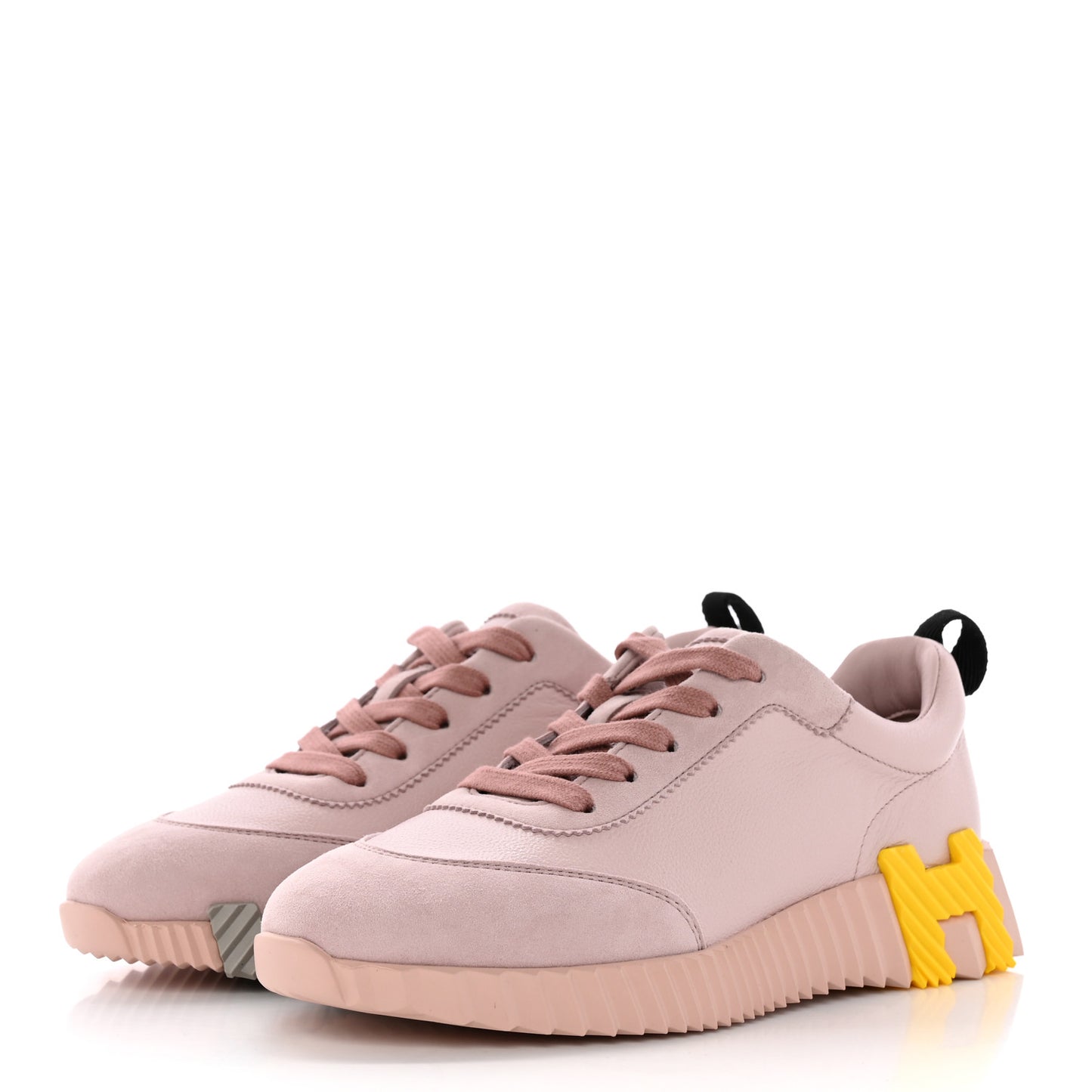 Suede Goatskin Bouncing Sneakers 36 Rose Porcelaine