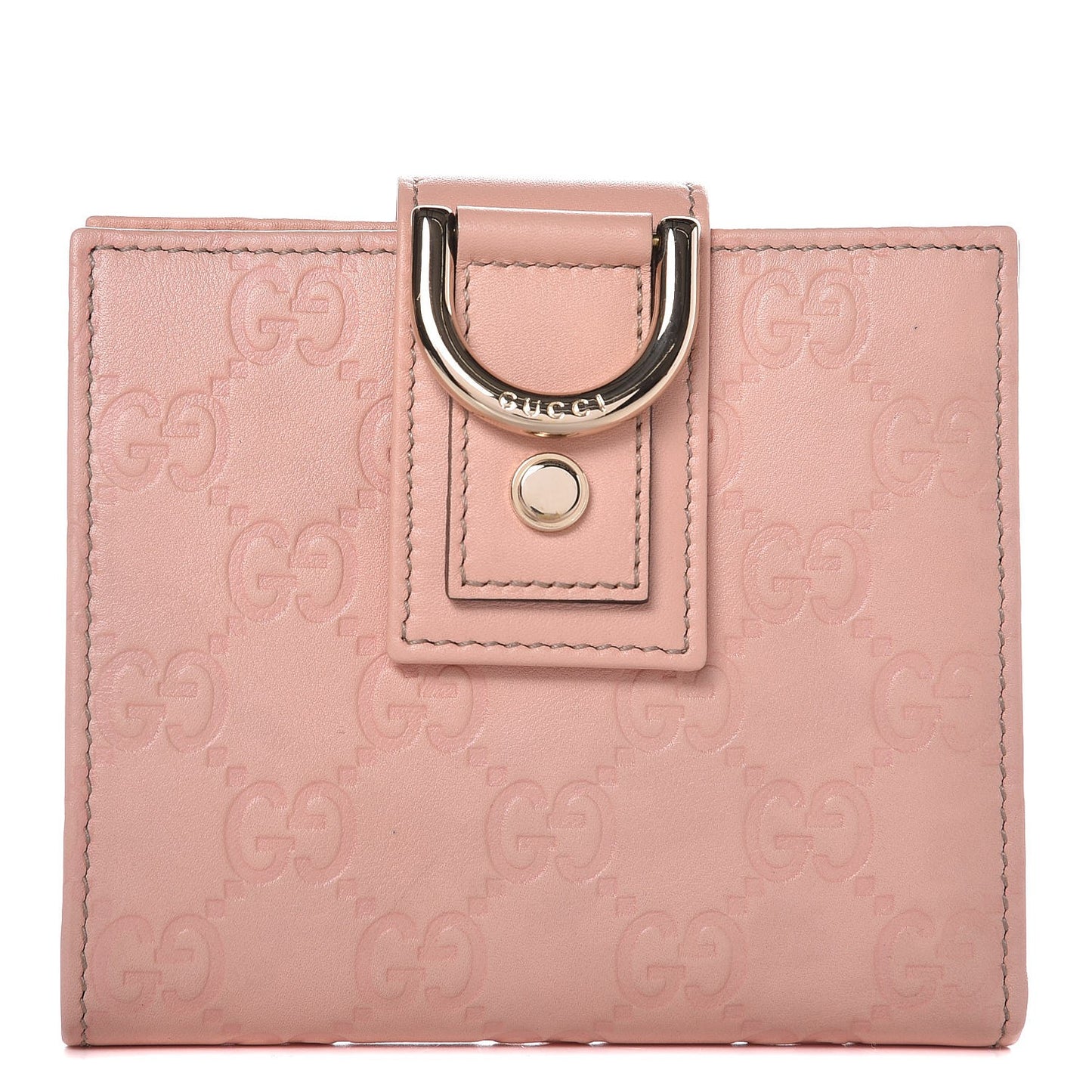 Guccissima New Abbey Compact Wallet Pink