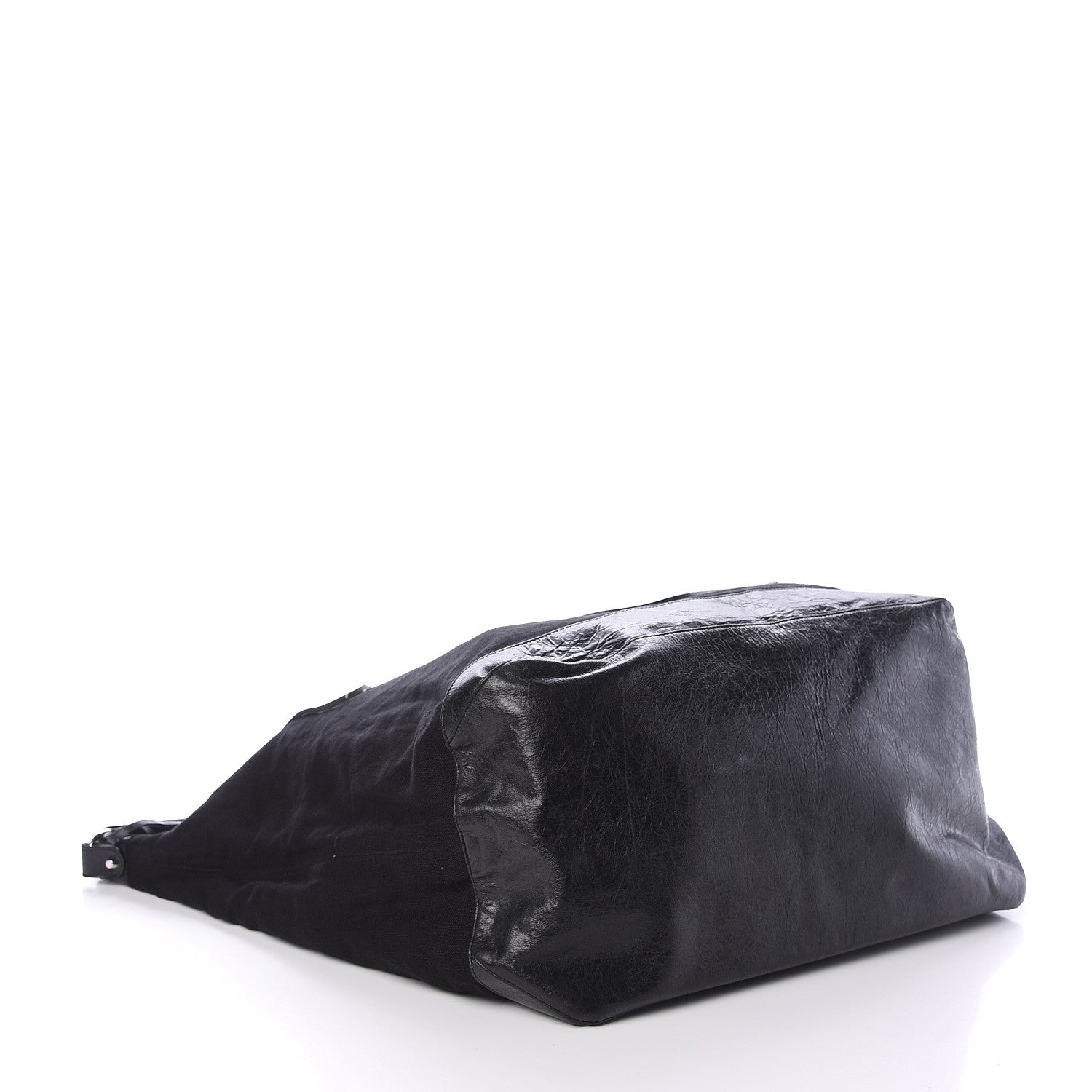 Balenciaga Chevre Canvas Classic Silver Hardware Hobo Black 3 of 8