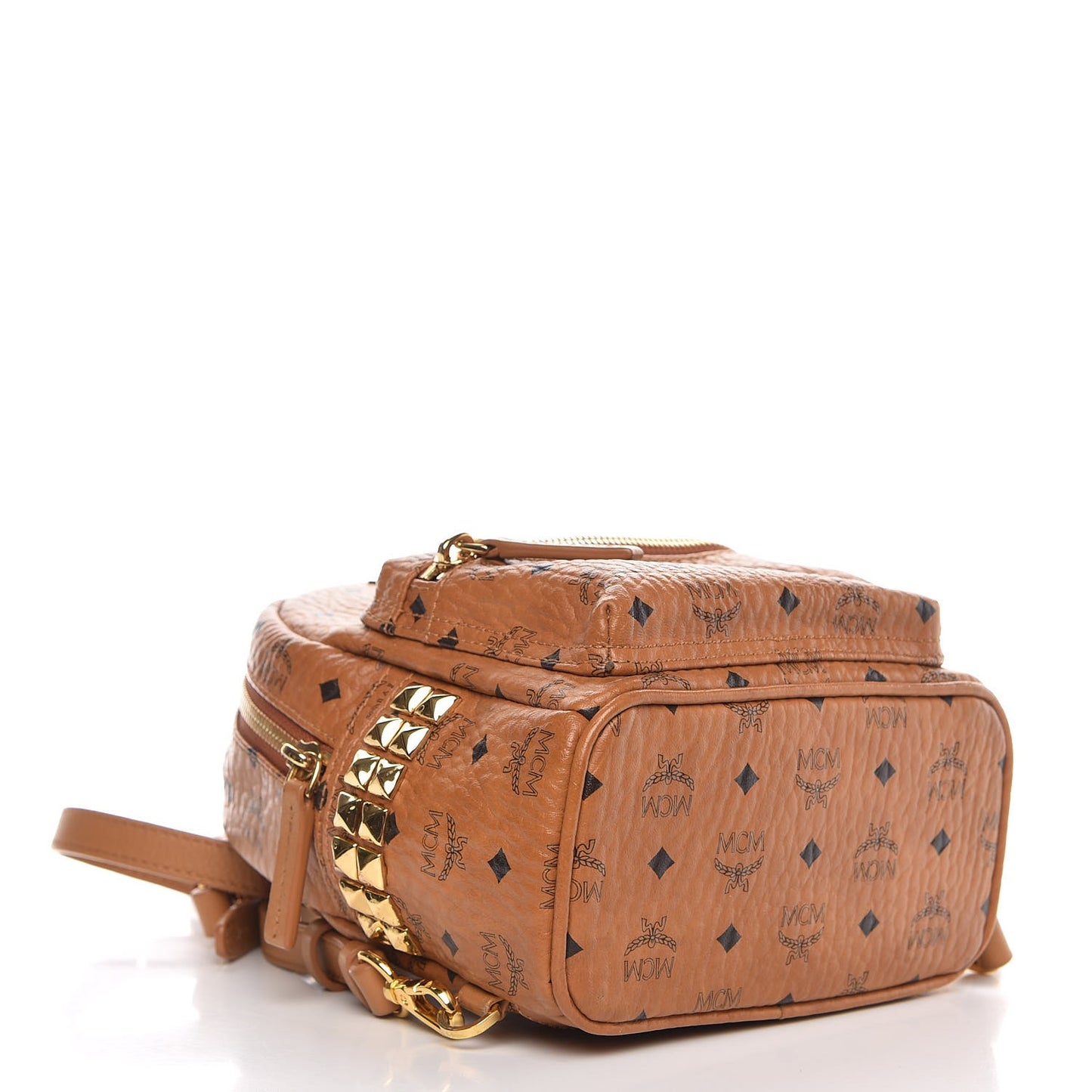 Visetos Side Stud Mini Stark Backpack Cognac