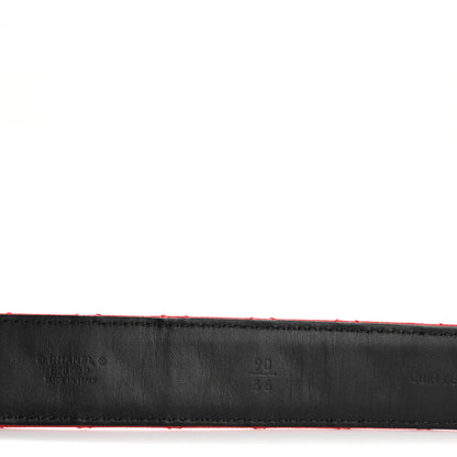 Chanel Caviar Quilted CC Chain Belt 90 36 Red 3 of 6