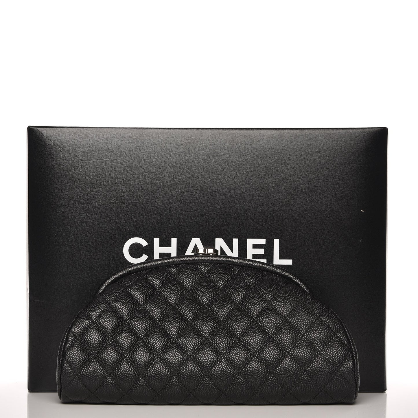 Caviar Quilted Timeless Clutch Black