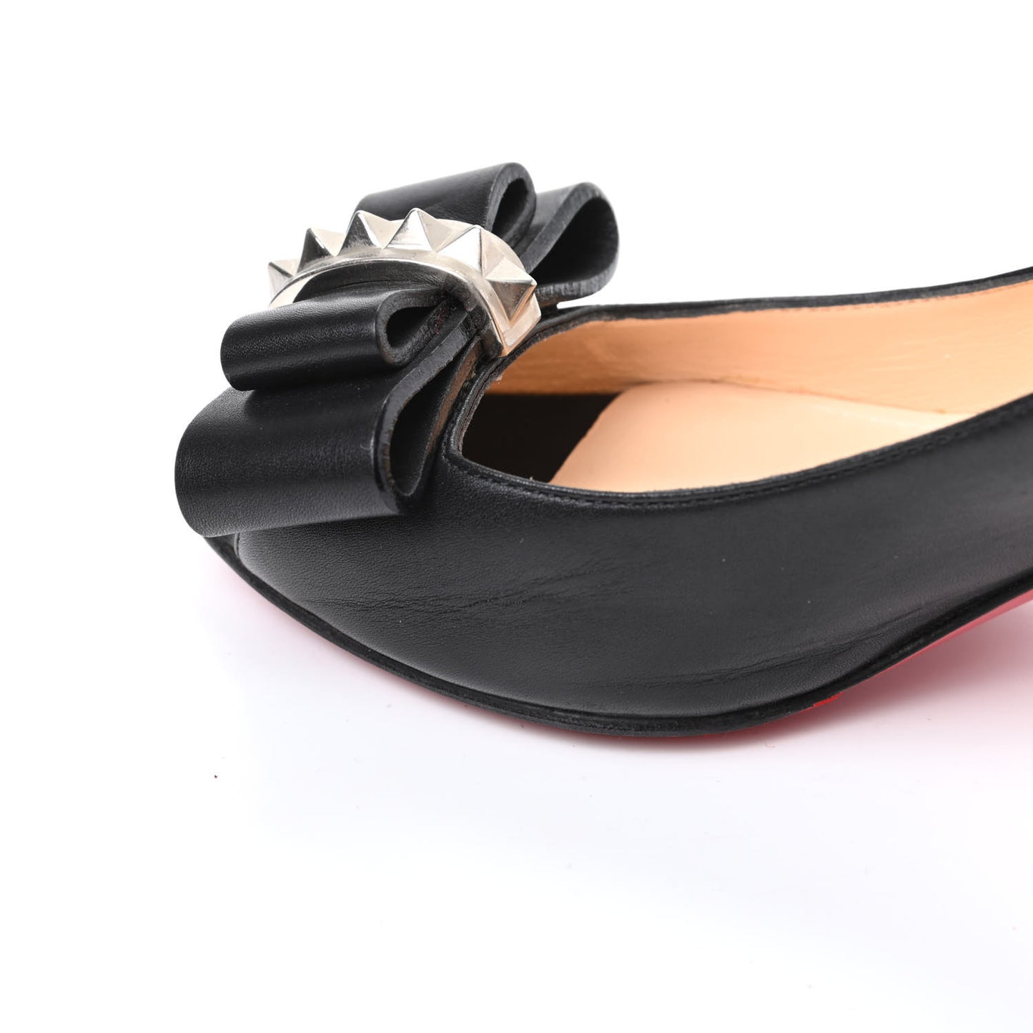 Calfskin VIP Couche Nodo 45 Pumps 36.5 Black Silver