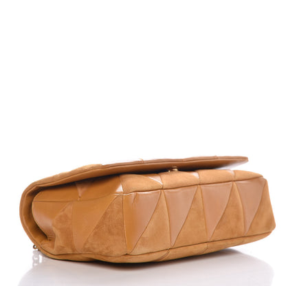 Saint Laurent Lambskin Suede Patchwork Monogram Medium Jamie Tan 4 of 7