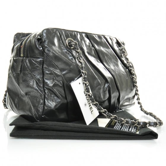 Leather Twisted Camera Case Black