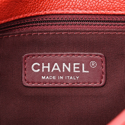 Chanel Caviar Quilted Medium French Riviera Flap Red 6 of 15