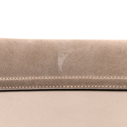 Chloe Suede Calfskin Small Faye Shoulder Bag Motty Grey 17 of 18