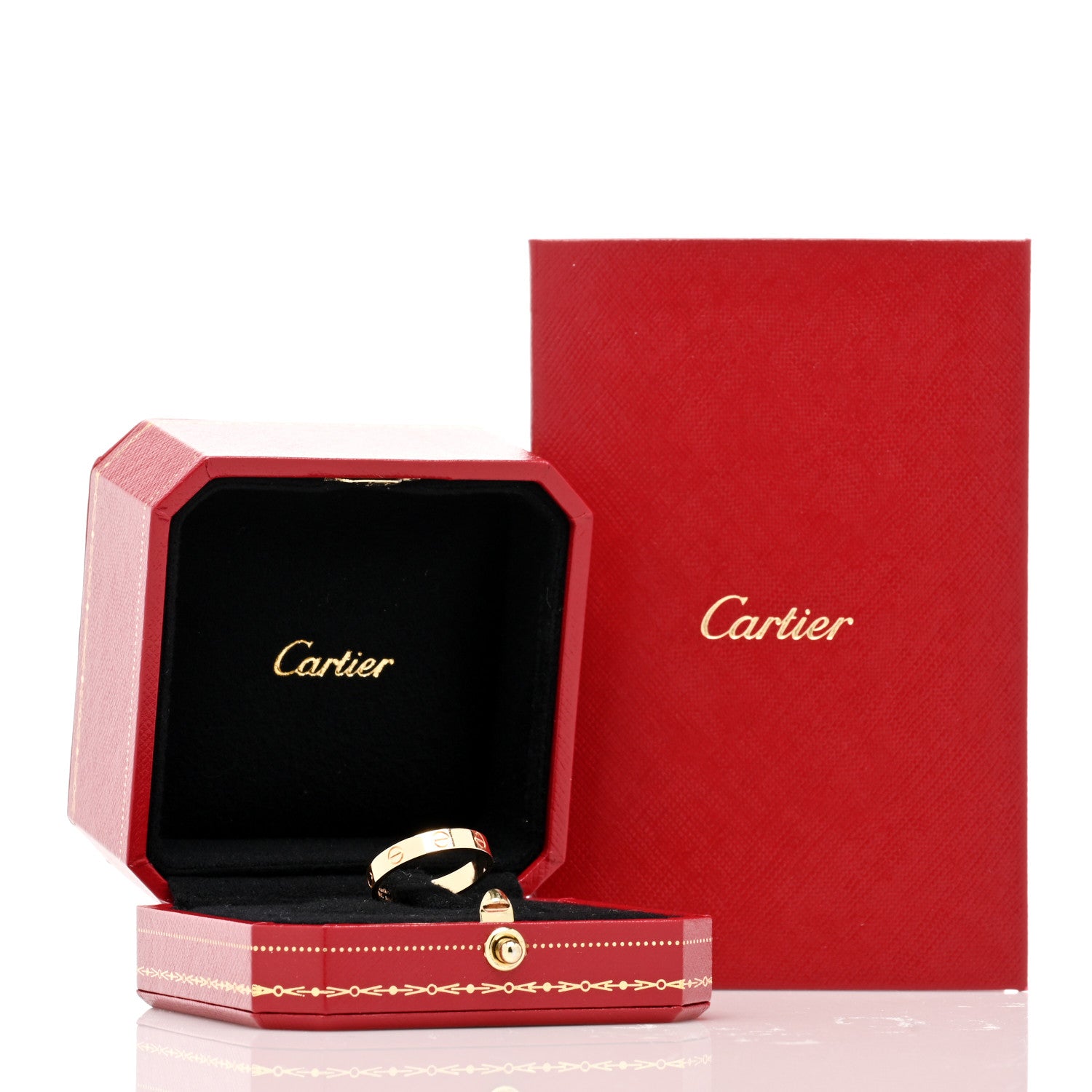 Cartier 18K Yellow Gold 3.5mm LOVE Wedding Band Ring 55 7.25 5 of 5