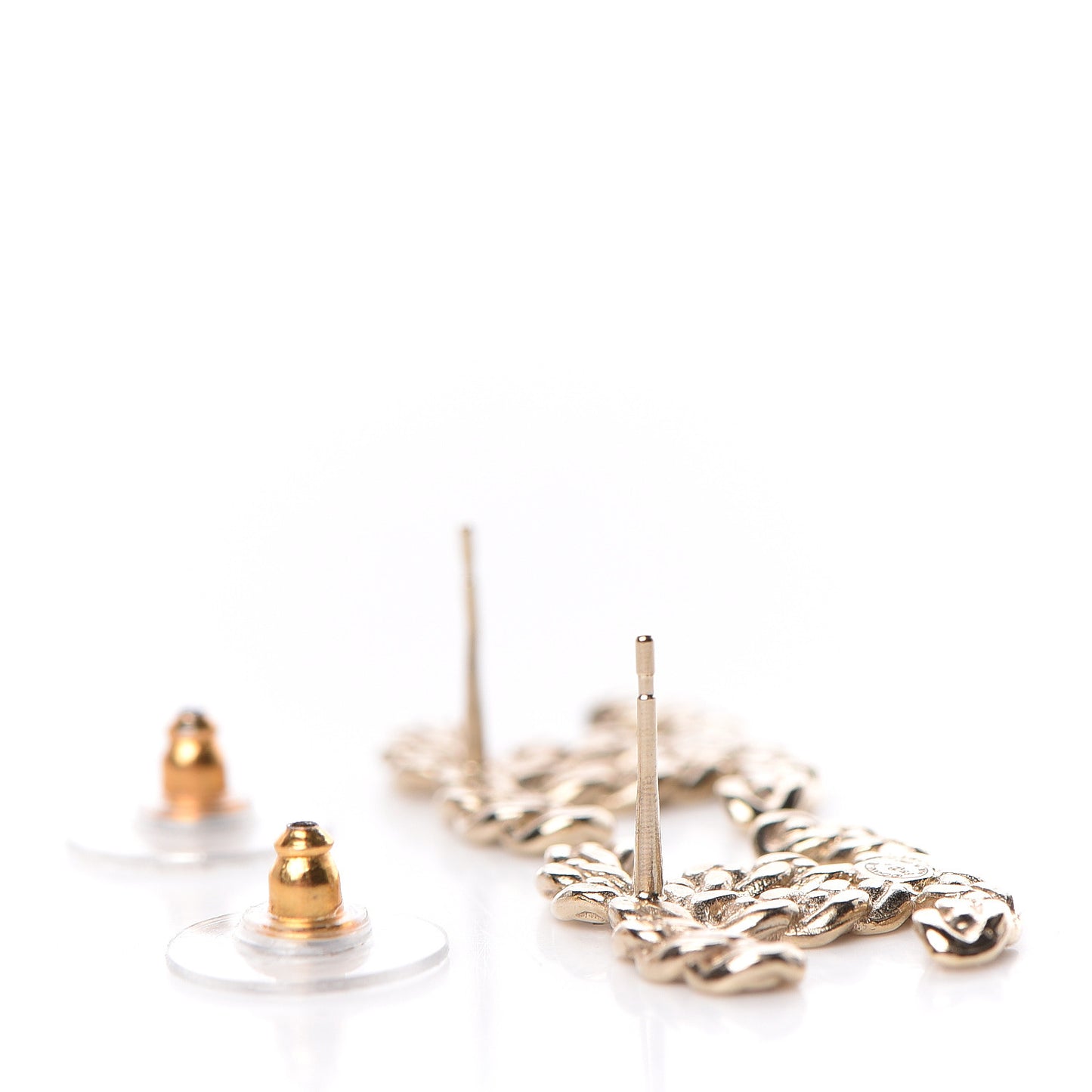 Crystal CC Earrings Gold
