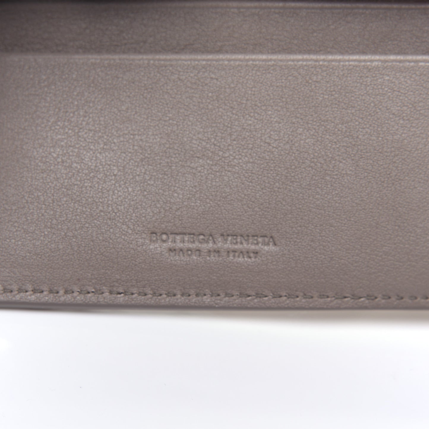 Nappa Intrecciato Bi-Fold Wallet Limestone