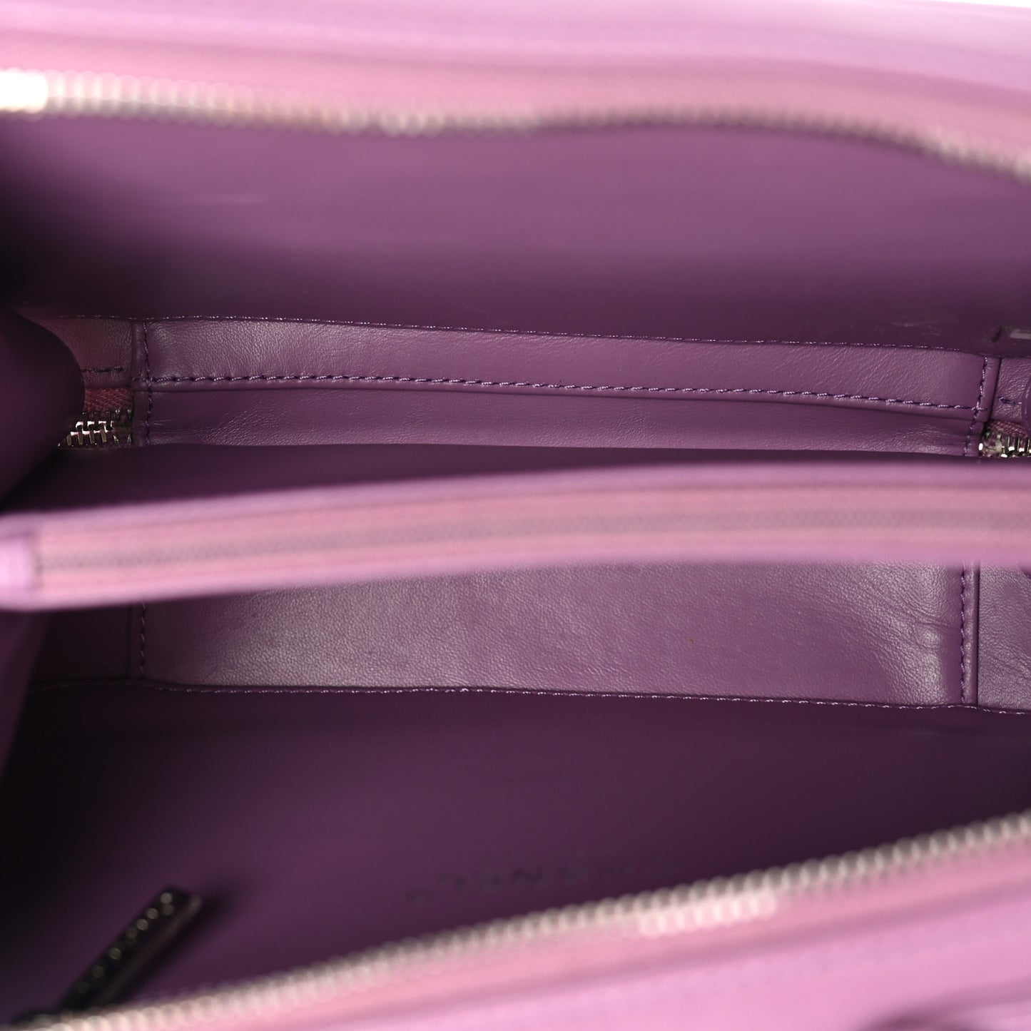 Lambskin Quilted Medium CC Filigree Vanity Case Purple