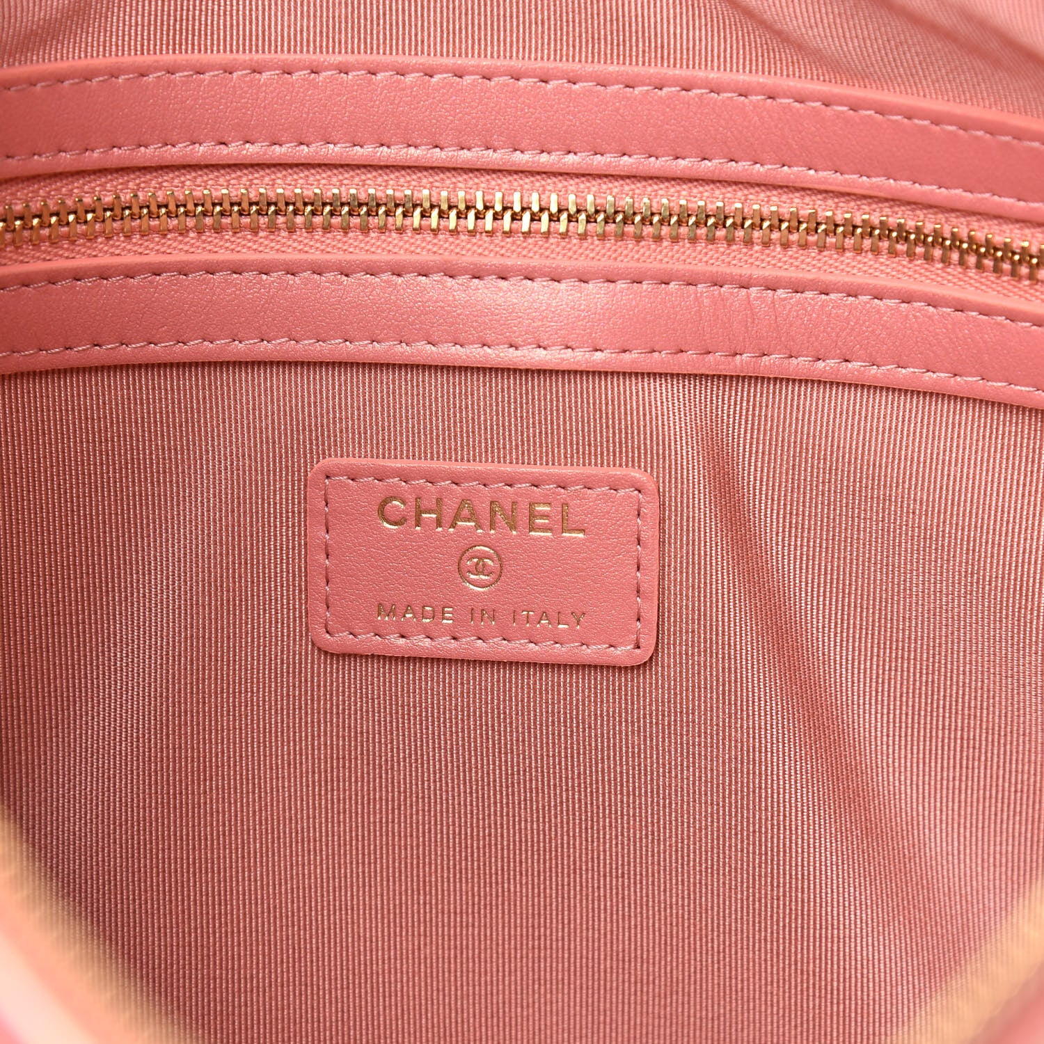 Chanel Iridescent Calfskin Quilted Large Chanel 19 Pouch Pink 6 of 9