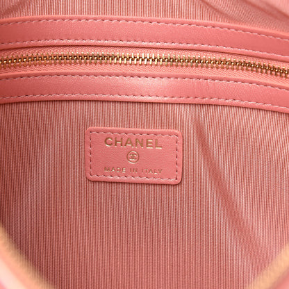 Chanel Iridescent Calfskin Quilted Large Chanel 19 Pouch Pink 6 of 9