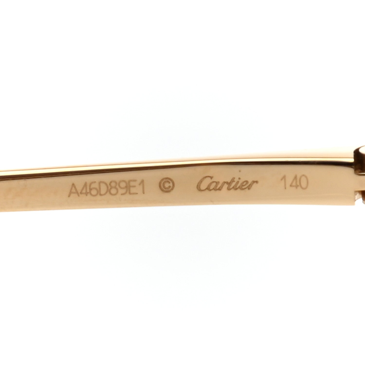 Cartier Panthere De Cartier Square Sunglasses Gold 6 of 8