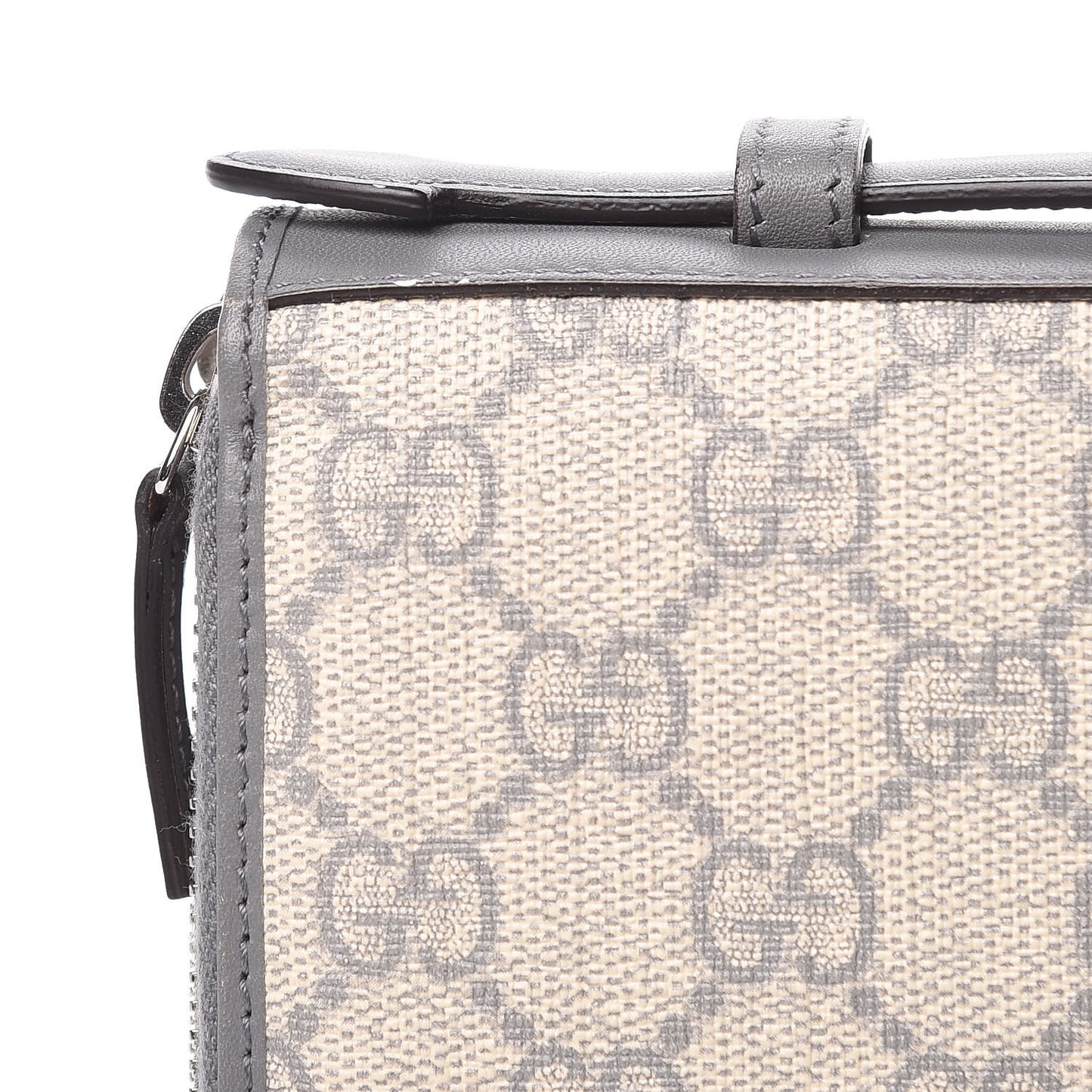 GG Supreme Monogram Travel Document Case Ecru Grigio