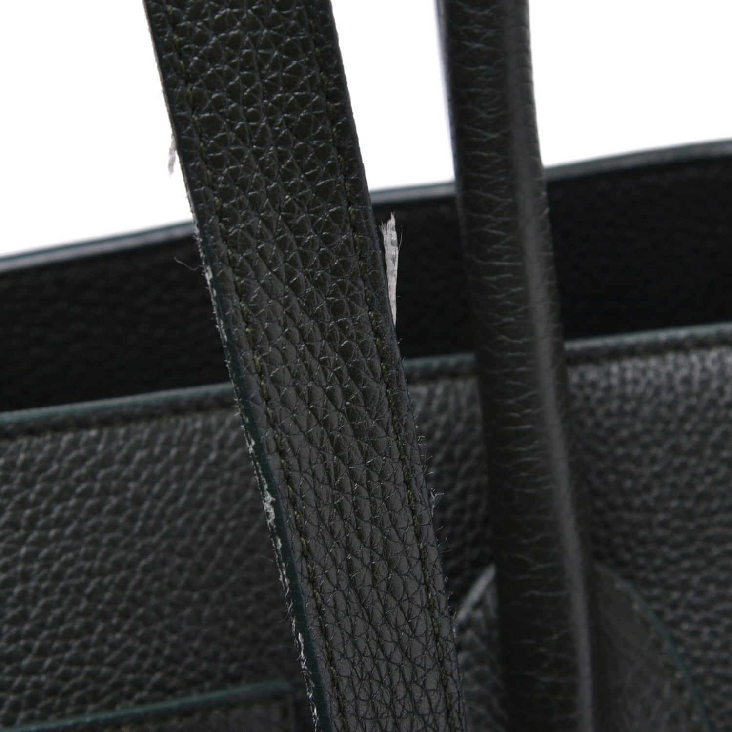 Saint Laurent Grained Calfskin Small Supple Sac De Jour Dark Vert 11 of 12