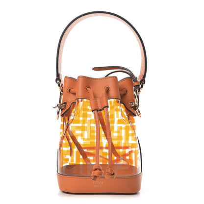 Fendi TPU FF Vitello Grace F is Fendi Mini Mon Tresor Bucket Bag Aranciata 1 of 10