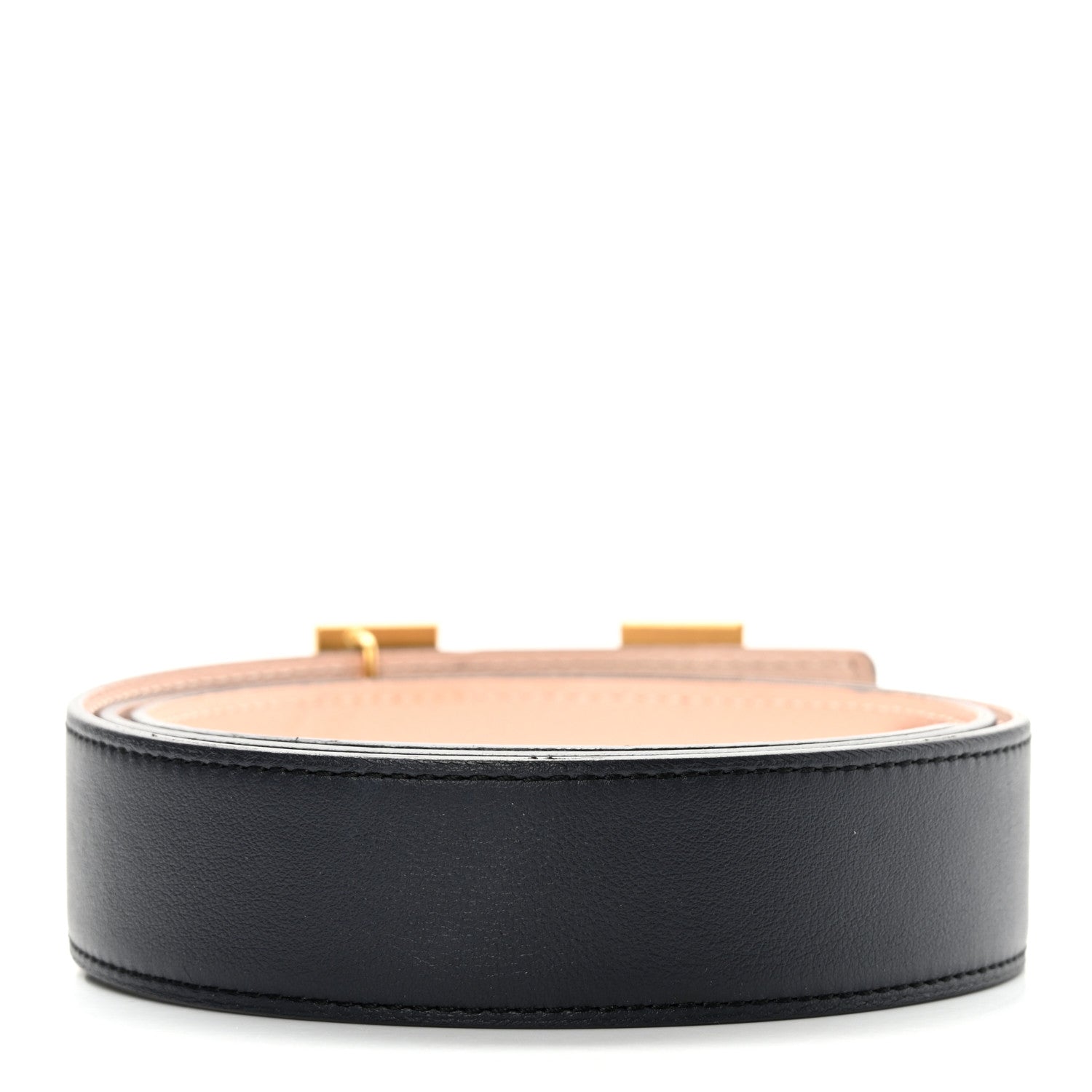 Hermes Epsom Swift 32mm Guilloche H Belt 90 Bleu Ocean Rose Eglantine 2 of 8