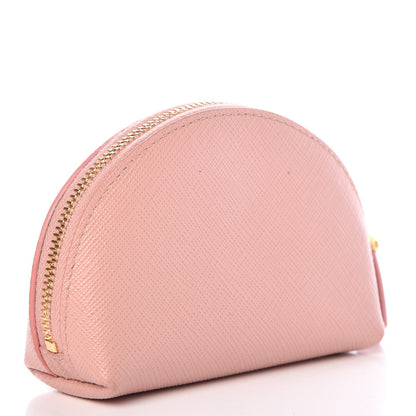 Prada Saffiano Metal Coin Purse Orchidea 3 of 9