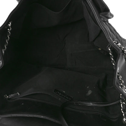 Chanel Calfskin Quilted Flap Tote Black 5 of 15