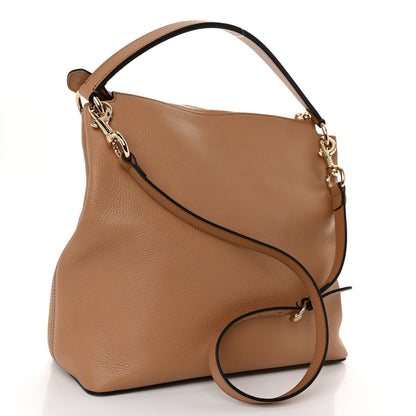 Gucci Pebbled Calfskin Large Soho Hobo Camelia 3 of 9