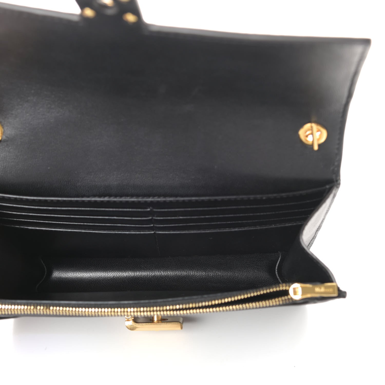 Mulberry Smooth Calfskin Cheyne Clutch Indigo Clay Black 5 of 8