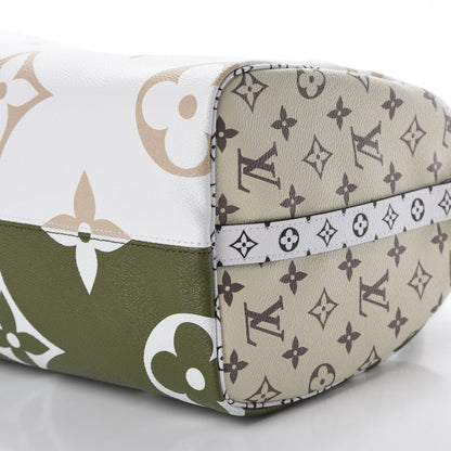 Louis Vuitton Monogram Giant Speedy Bandouliere 30 Kaki Beige 7 of 9