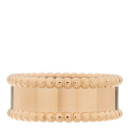 Van Cleef & Arpels 18K Rose Gold Perlee Signature Ring 52 6 3 of 6