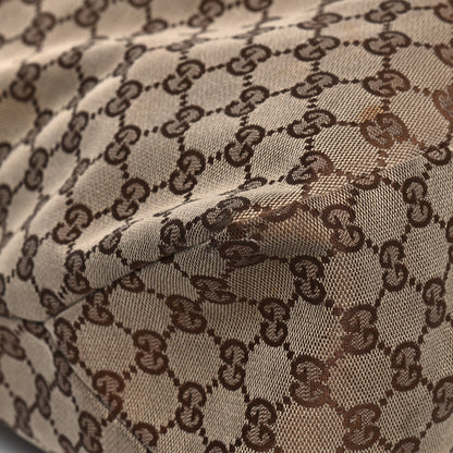 Gucci Monogram Large Horsebit Chain Hobo Dark Brown 7 of 12