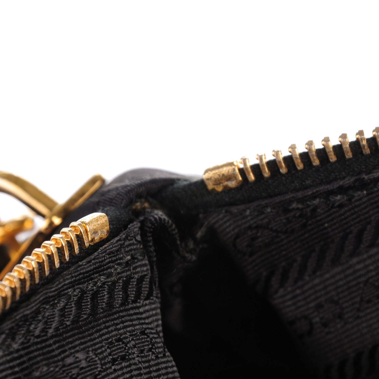 Prada Nylon Chevron Quilted Dome Satchel Black 8 of 8